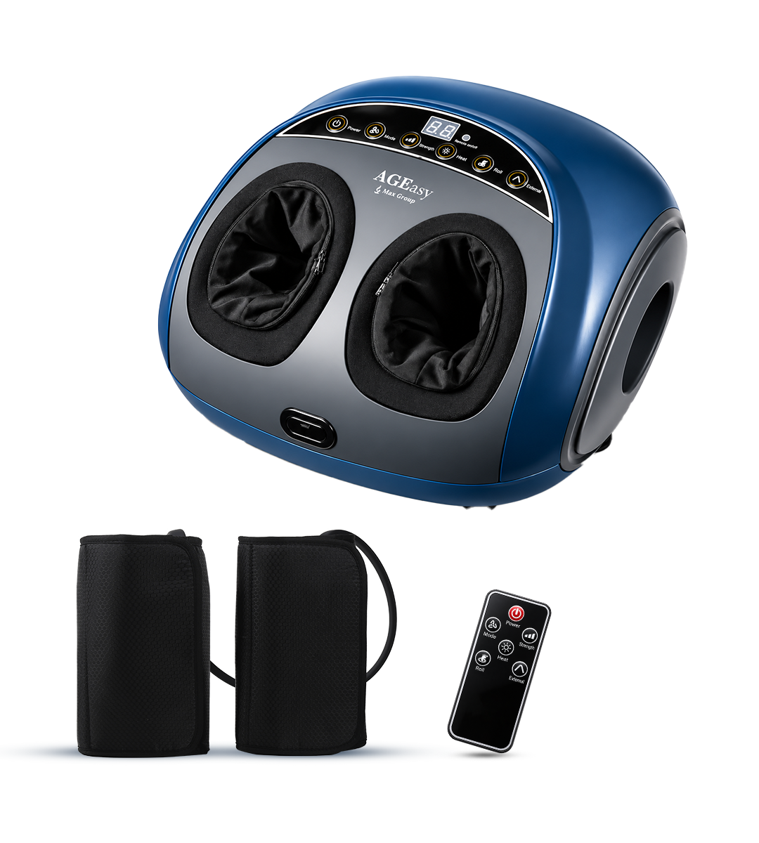 Foot and Calf Massager (Blue and Grey)