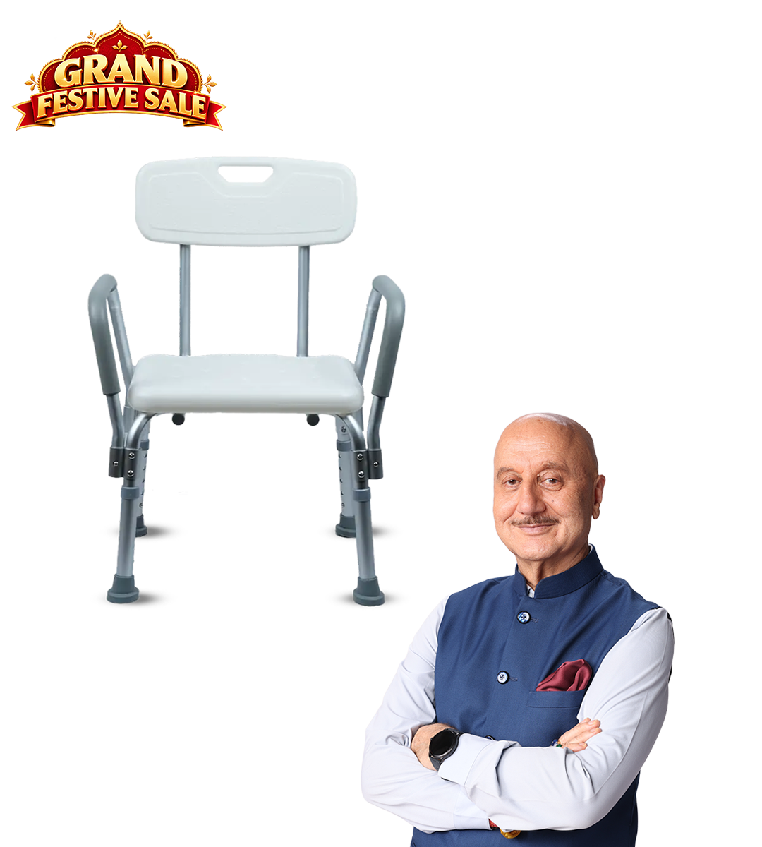 AGEasy Shower Chair for Seniors Fall Prevention