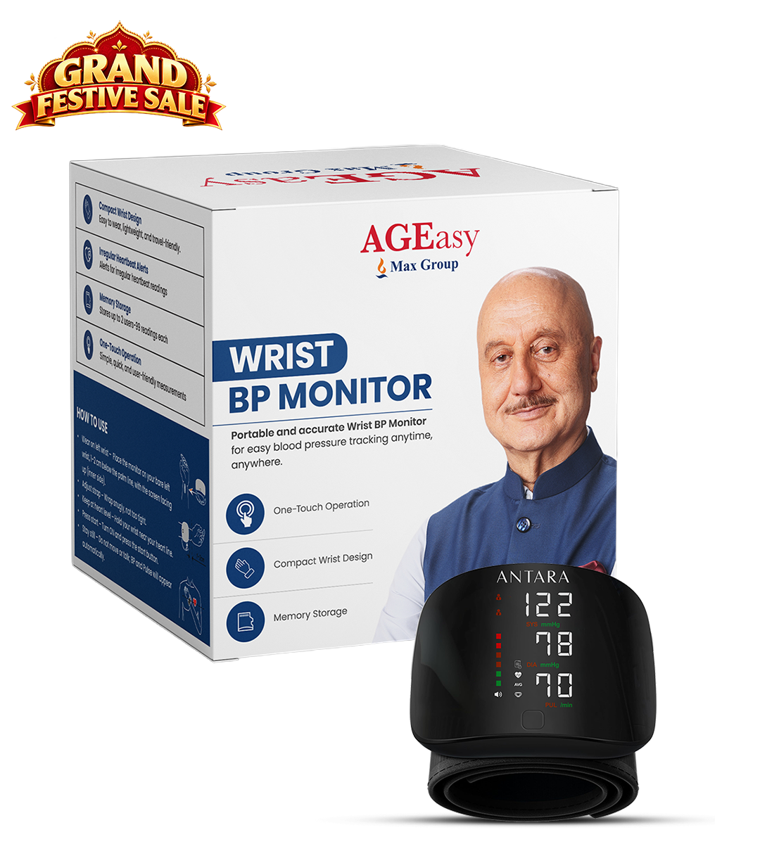 AGEasy Wrist BP Monitor
