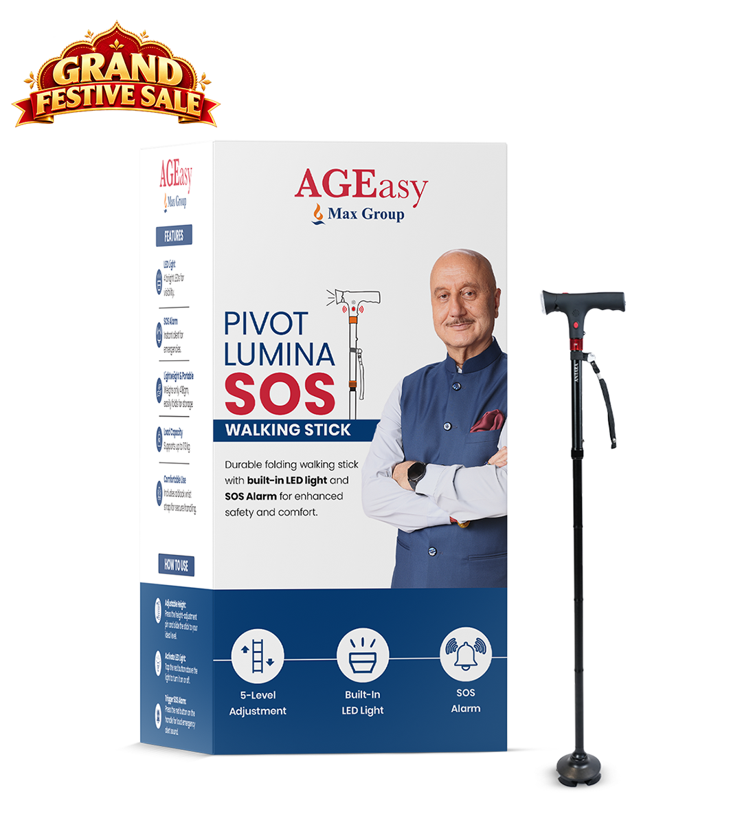 Pivot Lumina SOS Walking Stick