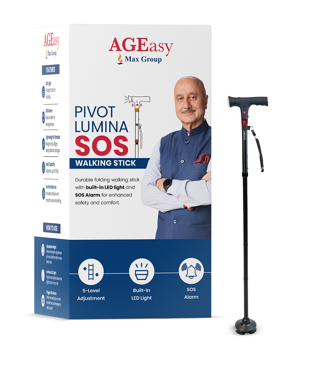 Pivot Lumina SOS Walking Stick