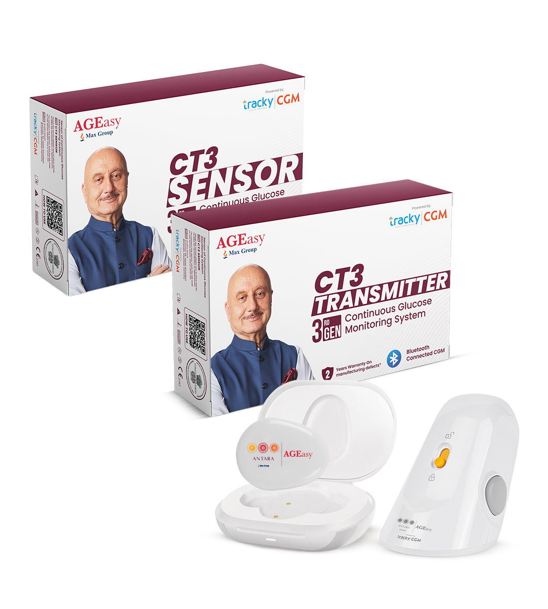 AGEasy Continuous Glucose Monitor (CGM) + Transmitter