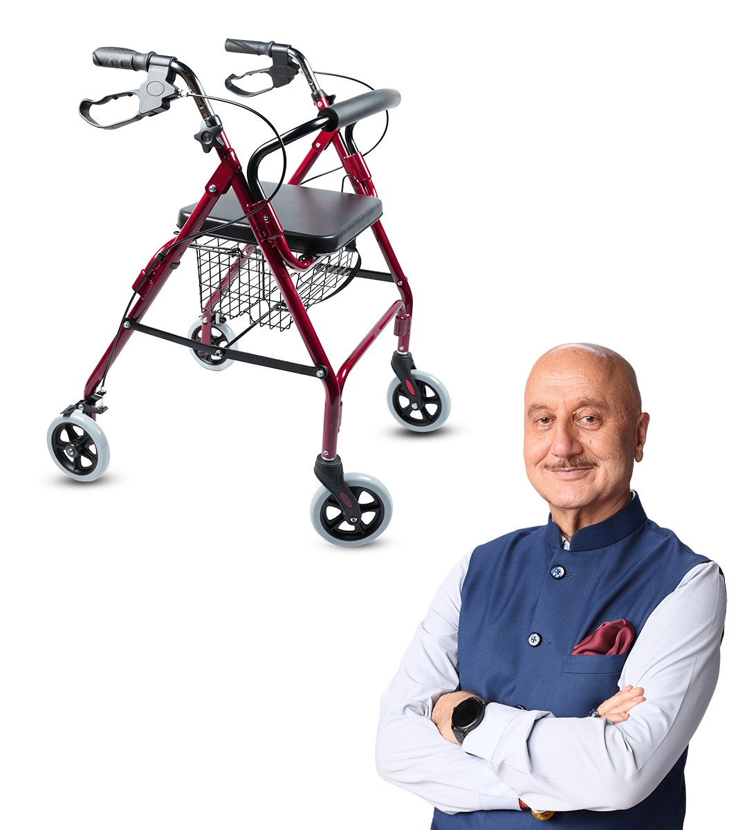 AGEasy Rollator with Seat for Seniors